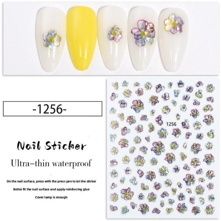 Nail Sticker - Flowers (1256)