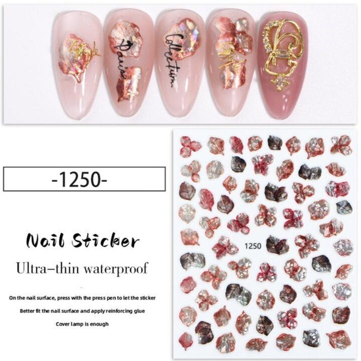 Nail Sticker - Flowers (1250)
