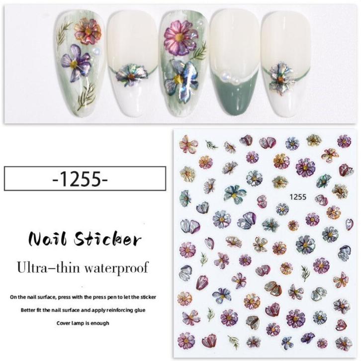 Nail Sticker - Flowers (1255)