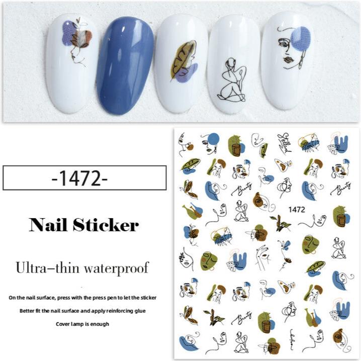 Nail Sticker - Abstract (1472)