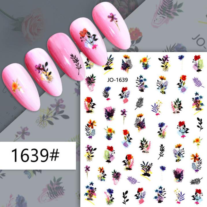 Nail Sticker - Flowers (1639)