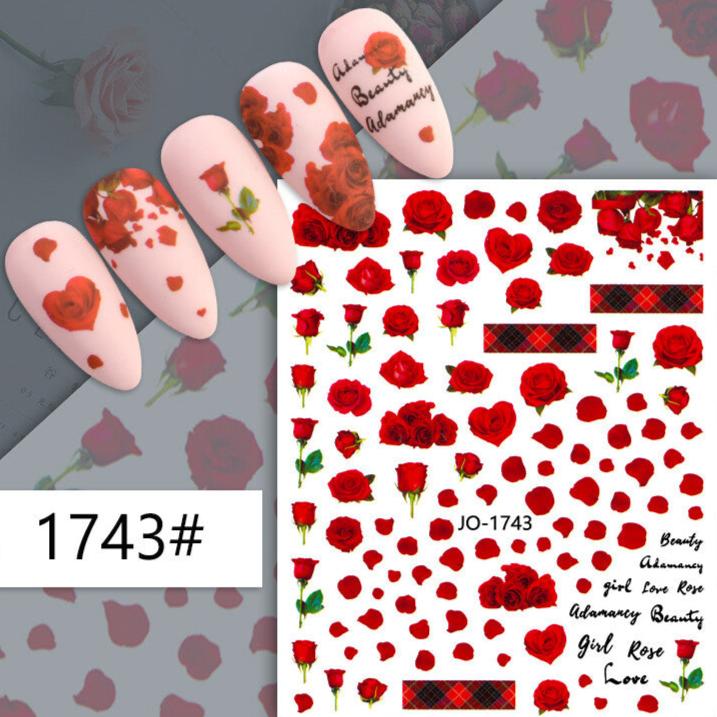 Nail Sticker - Roses (1743)