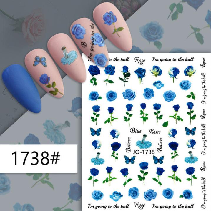 Nail Sticker - Roses (1738)
