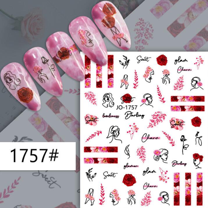 Nail Sticker - Roses (1757)