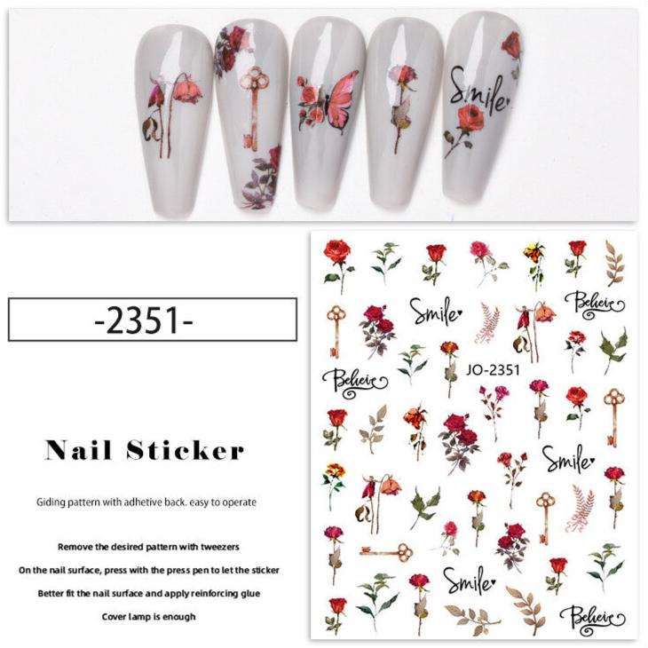 Nail Sticker - Roses (2351)
