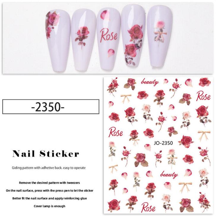 Nail Sticker - Roses (2350)