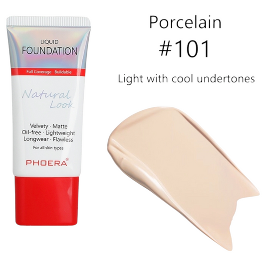 Phoera 24H Velvety Matte Cover Liquid Foundation