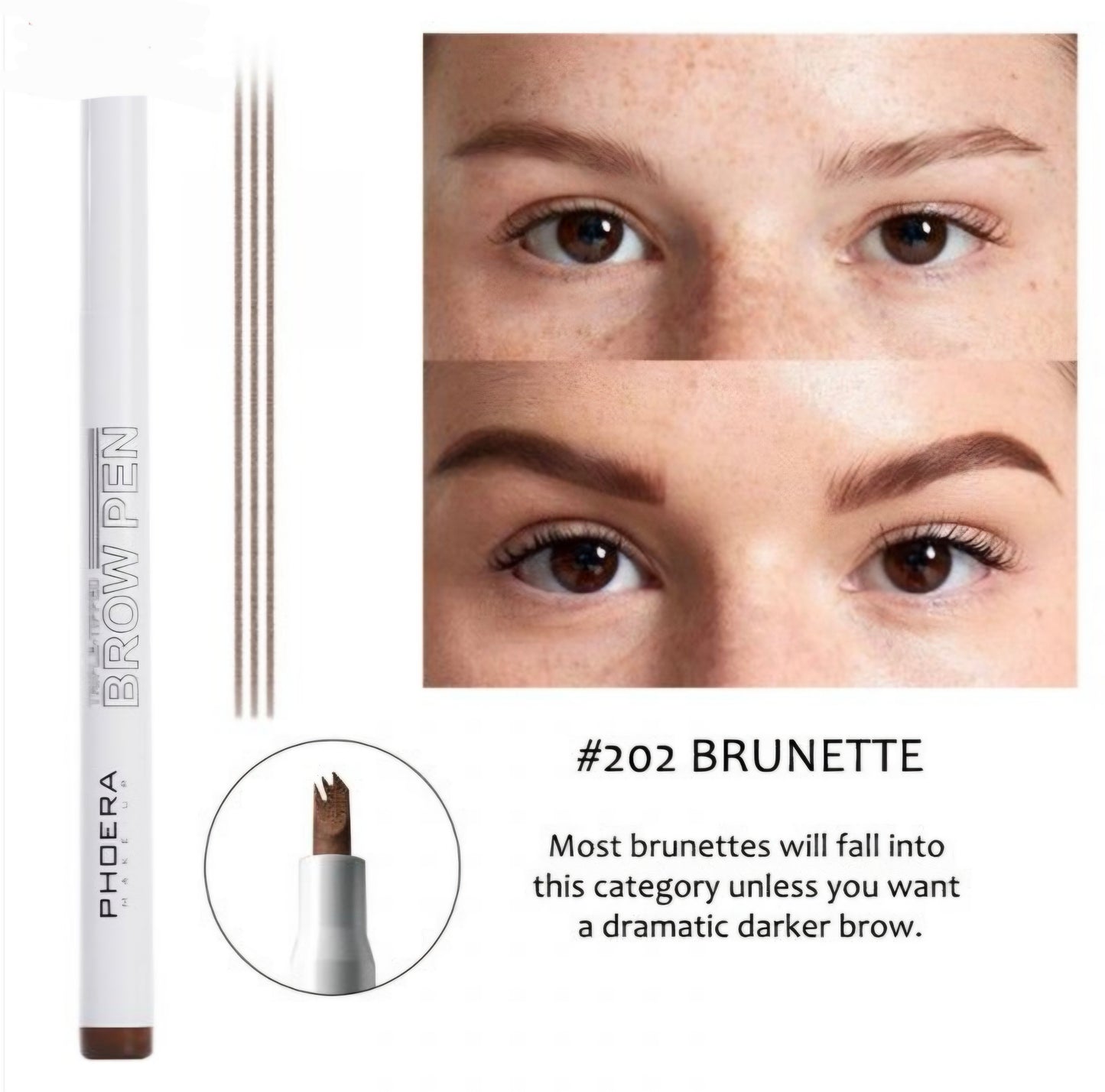 Phoera Triple Brow Pen