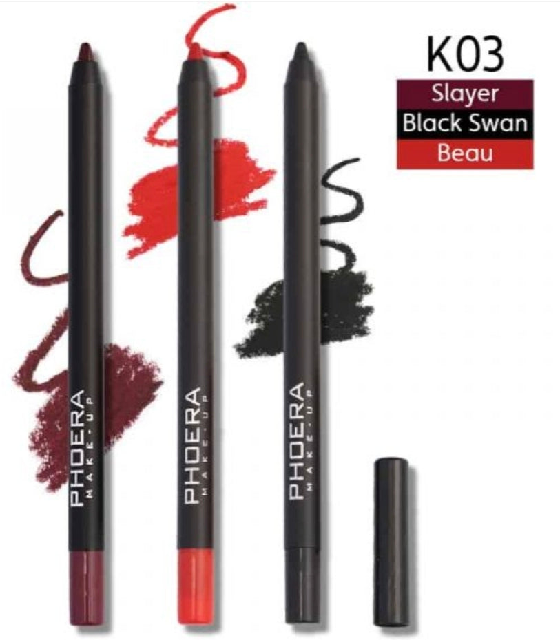 Phoera Matte Lip Liner & Eyeliner Kit