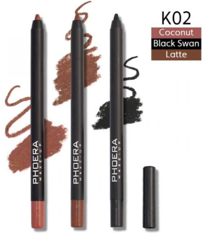 Phoera Matte Lip Liner & Eyeliner Kit