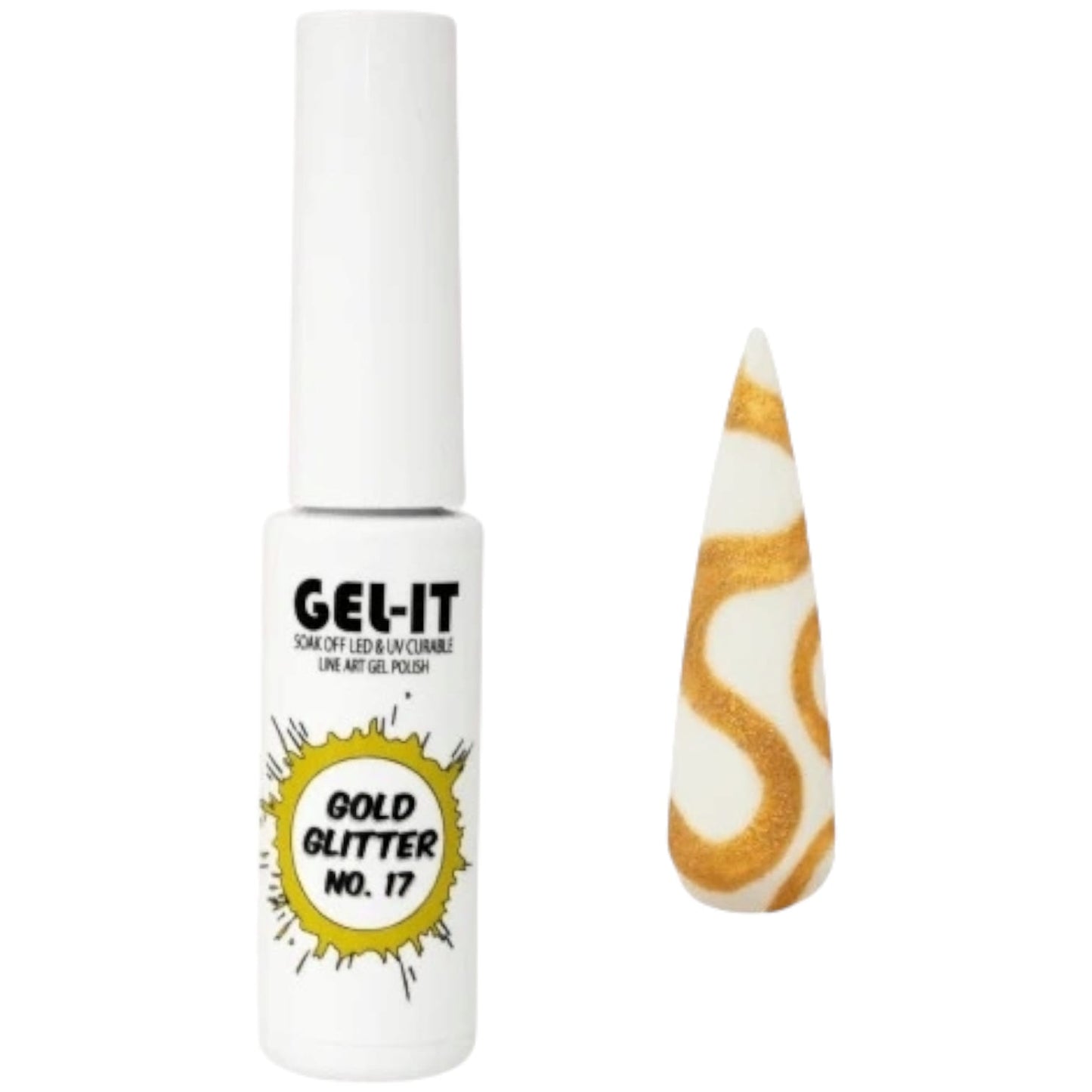 Line Art Gel 7ml- Gold Glitter