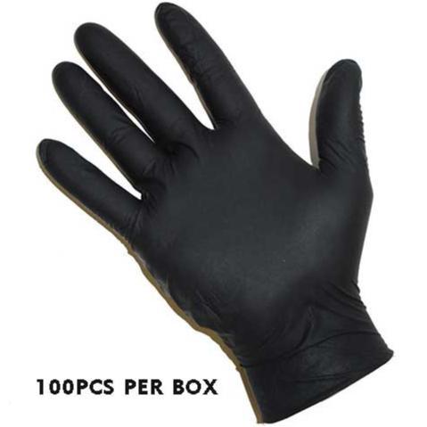 Nitrile Gloves Black Large (100 pcs)